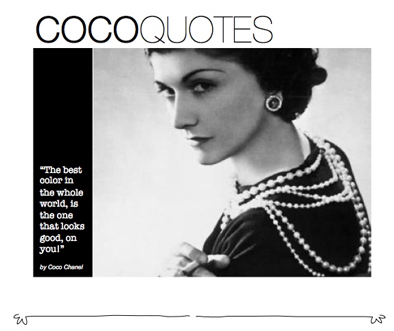 quotes on fashion.  coco chanel quotes, faashion icons, fashion quotes | 8 Comments